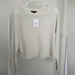 Forever 21 Women's Cream Sweater
